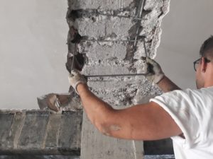 Esempio di rinforzo travi con GTS_predisposizone staffe (vista intradossale)