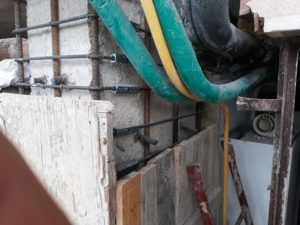 Predisposizione casseri per il getto